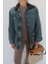 Kadife Yakalı Denim Ceket 5