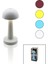 Oval - Plastik Mantar Masa Lambası Donmantik - Renkli Type-C Şarjlı 3 Fonksiyonlu 3W - 24LED - AV-330 (5332) 1