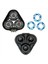 4x Yedek Tıraş Makinesi Kafa Philips S5000 S5370 S5571 S5420 S5140 S5078 S5077 S5050 S5082 Elektrikli Tıraş Bıçağı-Siyah (Yurt Dışından) 5