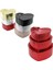 3pcs Kalp Parlak Mix Renkli - Kabartma Desen Karton Hediye Kutusu Kurdelalı 31X28-27X24-23X20CM (5332) 1