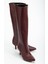 ZERİN-2025 Bordo Premium Ince Topuklu Günlük Kadın Çizme 4