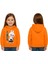 Unisex Baskılı Çocuk Swaetshirt Labubu Baskılı Kapüşonlu 3 Iplik Şardonlu 1