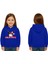 Unisex Baskılı Çocuk Swaetshirt Kapüşonlu 3 Iplik Şardonlu Kuromi Baskılı 1