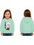 Unisex Baskılı Çocuk Swaetshirt Labubu Baskılı Kapüşonlu 3 Iplik Şardonlu 1