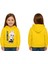 Unisex Baskılı Çocuk Swaetshirt Labubu Baskılı Kapüşonlu 3 Iplik Şardonlu 1