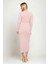 V Yaka Uzun Kol Fitilli Elbise 4
