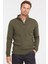 Pullover Nelson Yarım Fermuar Kazak GN73 Seaweed 1