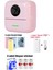Mini Cep Yazıcı Pembe,3 Adet Beyaz Sticker, 3 Adet Renkli Kağıt, 1 Adet Beyaz Kağıt 1