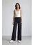 Wide Leg Geniş Paça Beli Lastikli Bağcıklı Basic Düz Palazzo Pantolon 6