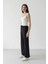 Wide Leg Geniş Paça Beli Lastikli Bağcıklı Basic Düz Palazzo Pantolon 9