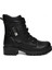 Zenne 24024 Cilt Siyah Kaymaz Suya Dayanıklı Fermuarlı Kadın Bot 1