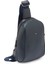 Lacivert Hakiki Deri Unisex Çapraz Askılı Çanta - S1AC00021511-A38 2