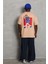 Unisex Oversize Baskılı Bisiklet Yaka T-Shirt - Bej 3