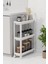 çınar ticaret tekerlekli 3 katlı çok amaçlı raf ünitesi - banyo mutfak düzenleyici organizer raf 3