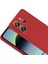 Xiaomi Redmi Note 14 Uyumlu Kılıf Premier Kamera Korumalı Mat Silikon Kırmızı 2