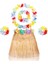 çınar ticaret yetişkin çocuk hawaii parti seti - 40 cm naturel etek + çiçek aksesuarlar (5 parça) 2