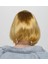 çınar ticaret altın renk düz kesim küt parti peruğu kısa takma saç 2