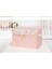 çınar ticaret baby püsküllü kapaklı kutu düzenleyici çok amaçlı organizer kutu maxi boy (pembe) 04232 2