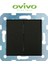 çınar ticaret metalik siyah komutatör anahtar çerçevesiz grano - priz ve anahtar ıçin uyumlu çerçeve 1