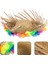 çınar ticaret naturel renk püsküllü örme hasır hawaii luau aloha şapka 13x36 cm 3
