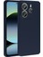 Xiaomi Redmi Note 14 Uyumlu Kılıf Premier Kamera Korumalı Mat Silikon Lacivert 3