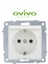 çınar ticaret beyaz topraklı kapaklı priz çerçevesiz grano - priz ve anahtar ıçin uyumlu çerçeve 1