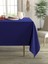 Kadife Dokulu Safir Renk Masa Örtüsü 7