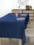 Daily Series Kadife Dokulu Safir Rengi Masa Örtüsü 4