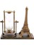 çınar ticaret retro eyfel kulesi ve kum saati dekoratif ahşap görünümlü masa biblosu 4