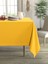 Kadife Dokulu Güneş Sarısı Masa Örtüsü 7