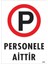 çınar ticaret personele aittir uyarı levhası 25x35 kod:1605 1