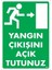 çınar ticaret yangın çıkışını açık tutunuz sağ uyarı levhası 25x35 kod:891 1
