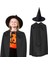 çınar ticaret 90 cm siyah yakalı pelerin ve siyah cadı şapkası kostüm seti 1