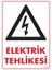 çınar ticaret elektrik tehlikesi uyarı levhası 25x35 kod:1112 1
