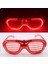 çınar ticaret kırmızı led ışıklı parti gözlüğü - neon 3 modlu 5