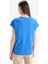 Bisiklet Yaka Flamlı Pamuk Kısa Kollu Tişört E4367AX25SM 17