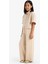 Kız Çocuk Beli Lastikli Wide Leg Geniş Bol Paça Bürümcük Pantolon E1103A825SP 9