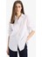 Oversize Geniş Kalıp Basic Düz Poplin Uzun Kollu Gömlek T8735AZ25SP 12