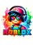Unisex Roblox Baskılı Çocuk Swaetshirt Baskılı Kapüşonlu 3 Iplik Şardonlu 3