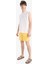 Regular Fit Kısa Boy Cepli File Astarlı Beli Bağcıklı Düz Hafif Kumaş Deniz Şortu 12
