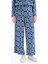 Wide Leg Geniş Bol Paça Desenli Viskon Pantolon 8