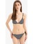 Çizgili Tül Bikini Üstü E0141AX25SM 11