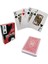 Kırmızı Plastik Su Geçirmez Jumbo Blackjack Iskambil Oyun Kağıdı CIN443KR 1