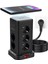 çınar ticaret wp711 akım korumalı priz kablosuz şarj ıstasyonu 11x soket 3x usb 1xtype-c kablolu grup priz 1