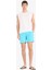 Regular Fit Kısa Boy Cepli File Astarlı Beli Bağcıklı Düz Hafif Kumaş Deniz Şortu 14