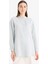Relax Fit Basic Düz Simli Kumaş Uzun Kollu Tesettür Gömlek Tunik 13