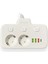çınar ticaret akım korumalı 2’li ayrı anahtarlı priz, 2x priz, 3x usb, 1x type-c, 2 mt kablo, hızlı şarj 4