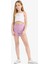 Kız Çocuk 2'li Takım Baskılı Atlet Beli Lastikli Şort E5696A825HS 12