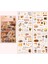 Vintage Sticker Sweet Shop Stiker Çıkartma Etiket 4'lı Set- Tatlı Tuzlu Pastahane 1