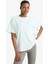 Comfort Fit Bisiklet Yaka Sporcu Kısa Kollu Tişört E3494AX25SM 13